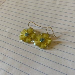Glass Flower Earrings